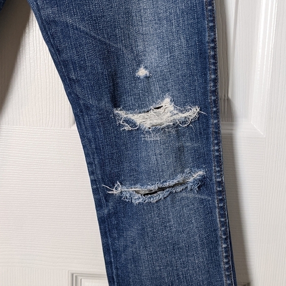 New Madewell 9" High Riser Skinny Skinny the‎ Rip and Repair Edition Size 25 - Picture 8 of 10